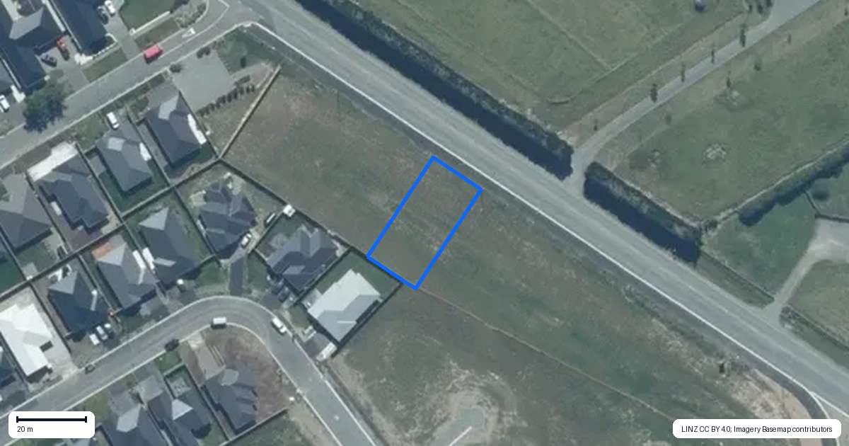 Property context map for 189 Lincoln Rolleston Road, Rolleston