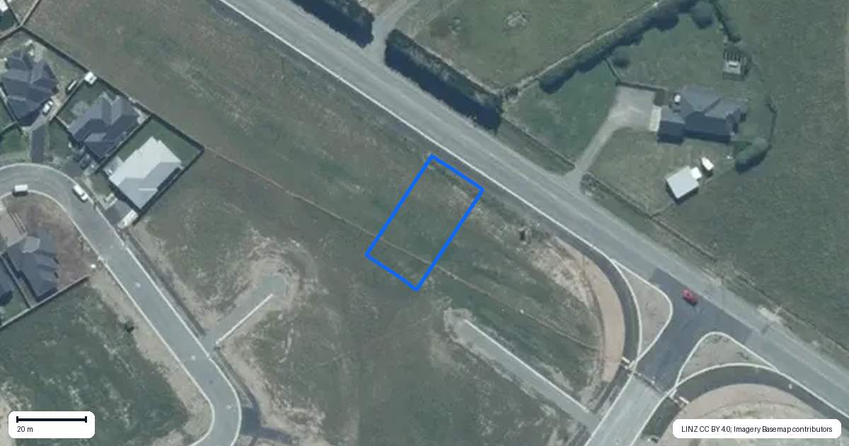Property context map for 181 Lincoln Rolleston Road, Rolleston
