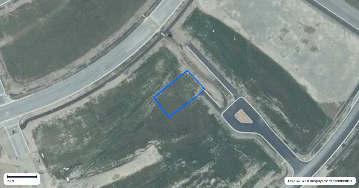 Property context map for 9 Peek Lane, Rolleston