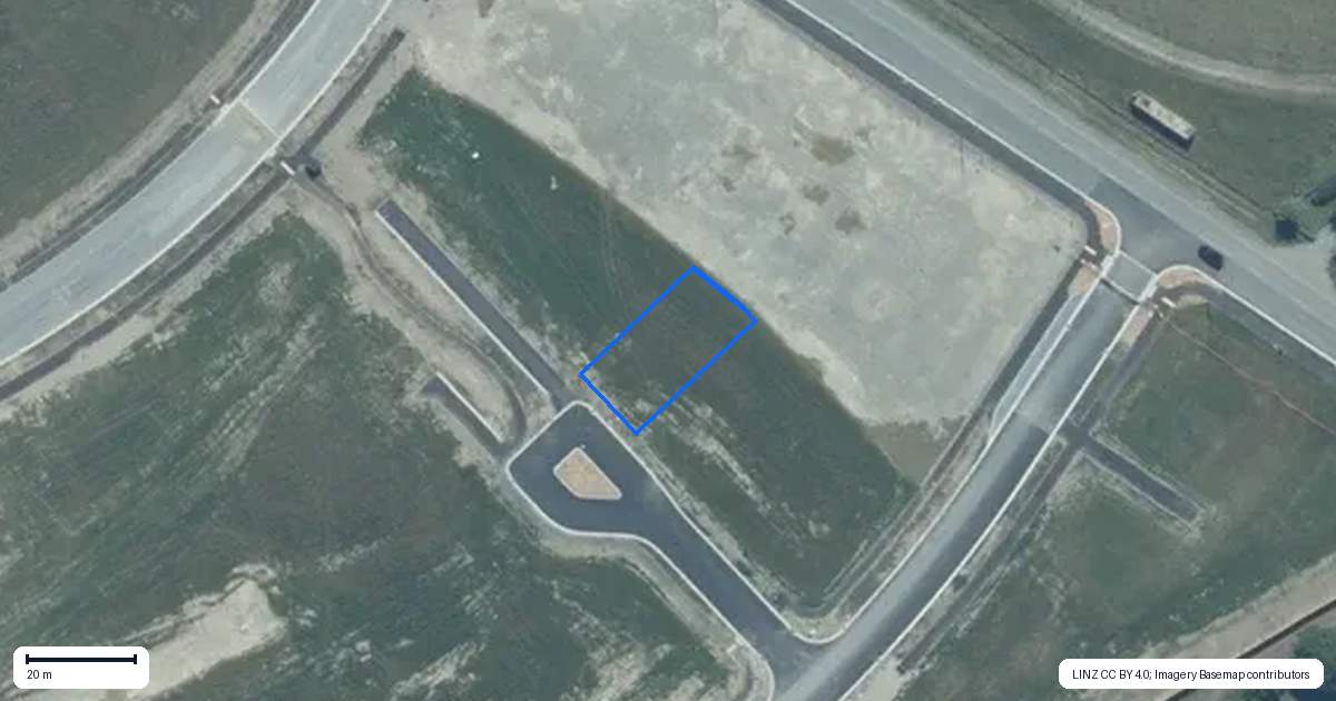 Property context map for 8 Peek Lane, Rolleston