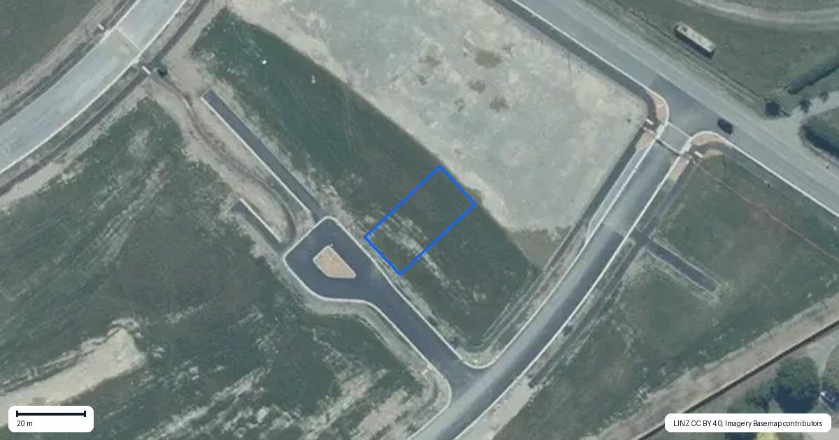 Property context map for 6 Peek Lane, Rolleston