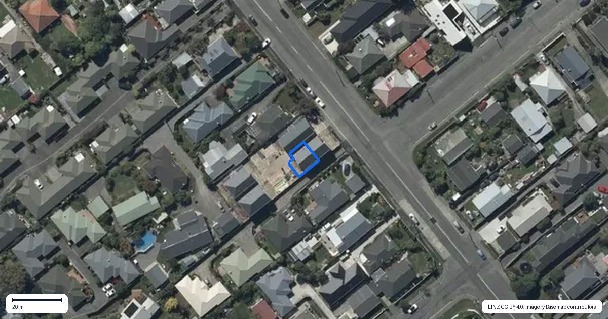 Property context map for 4/89 Selwyn Street, Somerfield, Christchurch