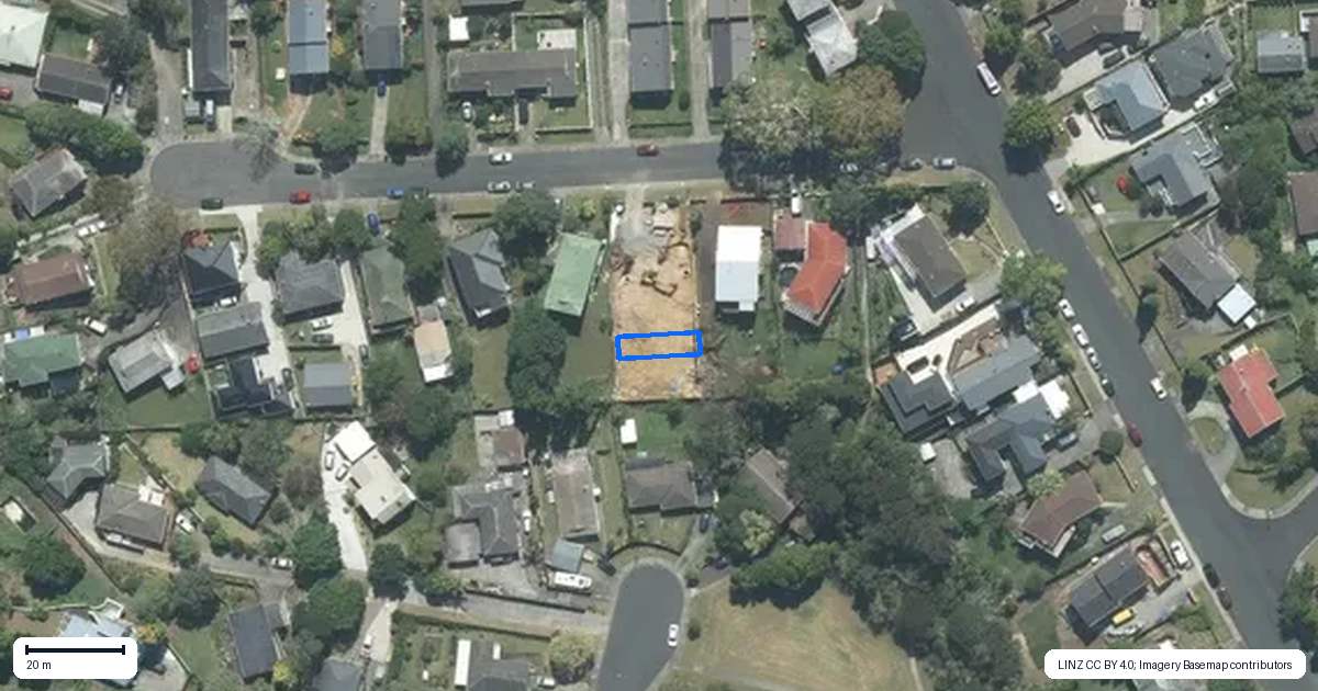 Property context map for 8D Jenanne Place, Totara Vale, Auckland