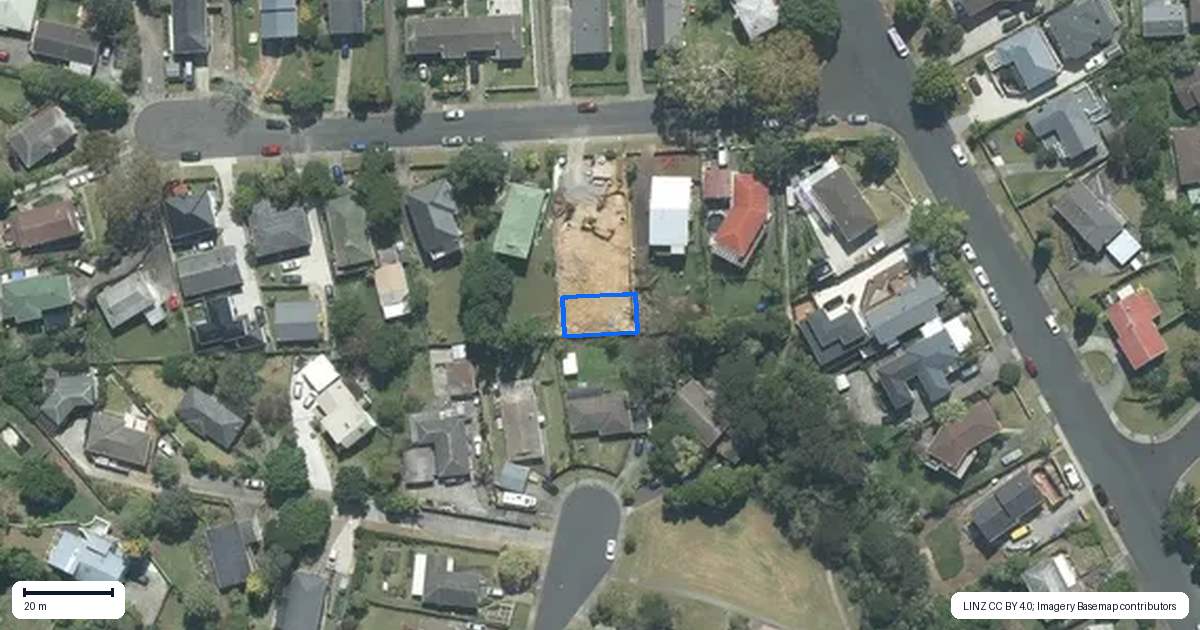 Property context map for 8E Jenanne Place, Totara Vale, Auckland