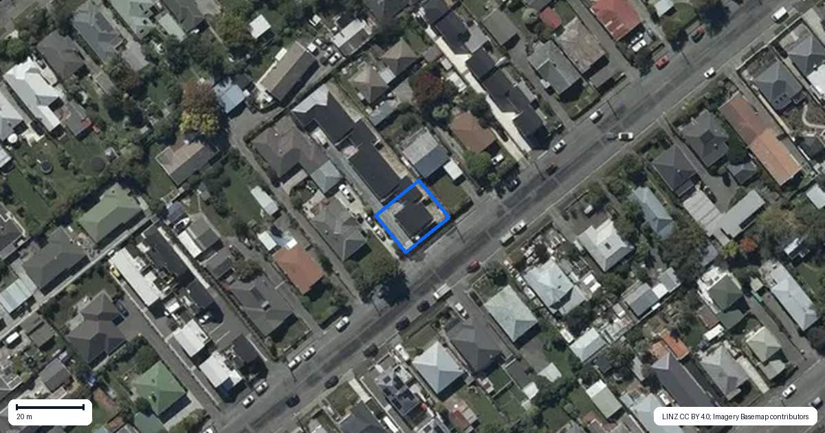 Property context map for 1/25 Leitch Street, Somerfield, Christchurch