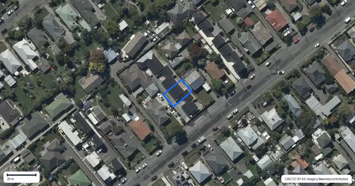Property context map for 2/25 Leitch Street, Somerfield, Christchurch