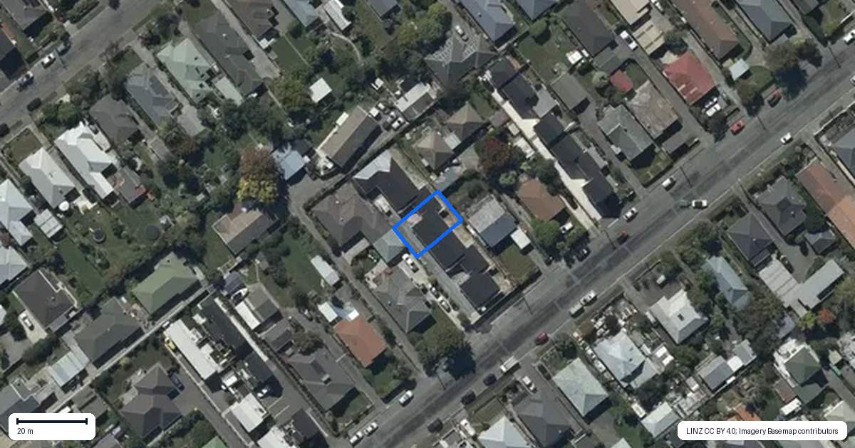 Property context map for 3/25 Leitch Street, Somerfield, Christchurch