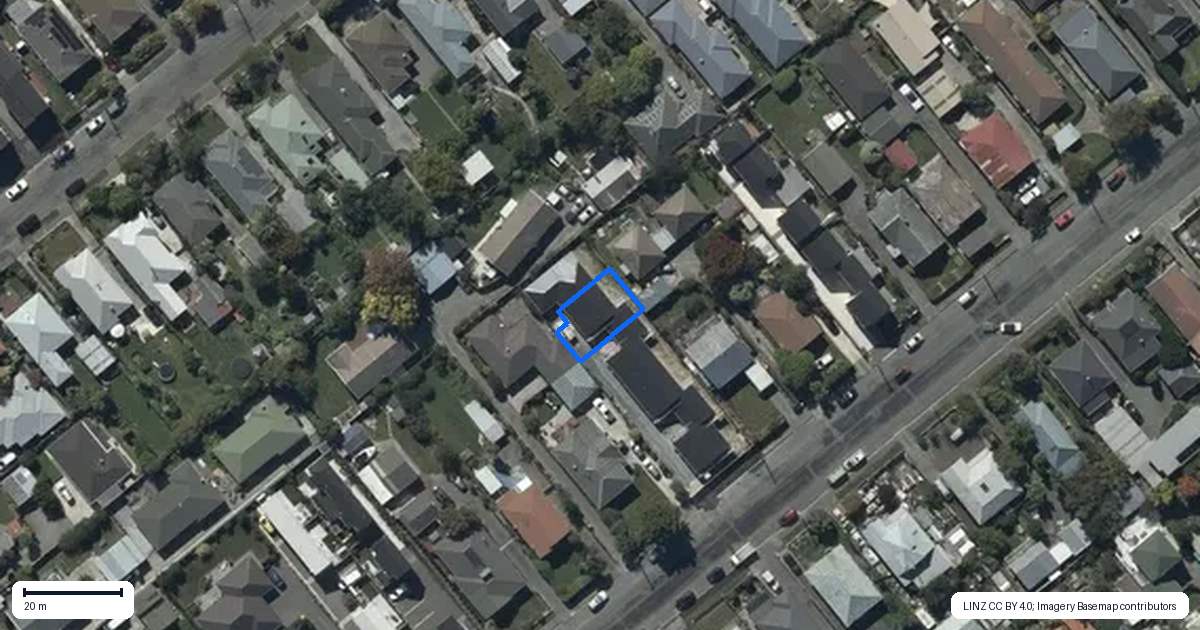 Property context map for 4/25 Leitch Street, Somerfield, Christchurch