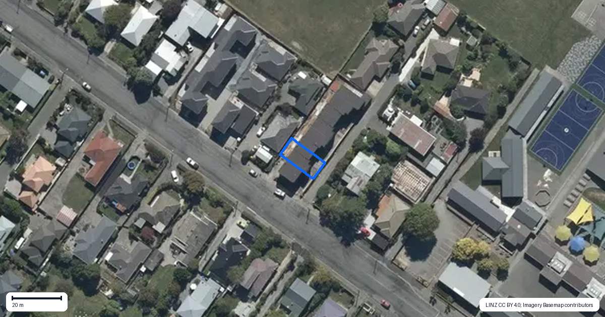 Property context map for 2/34 Vagues Road, Northcote, Christchurch