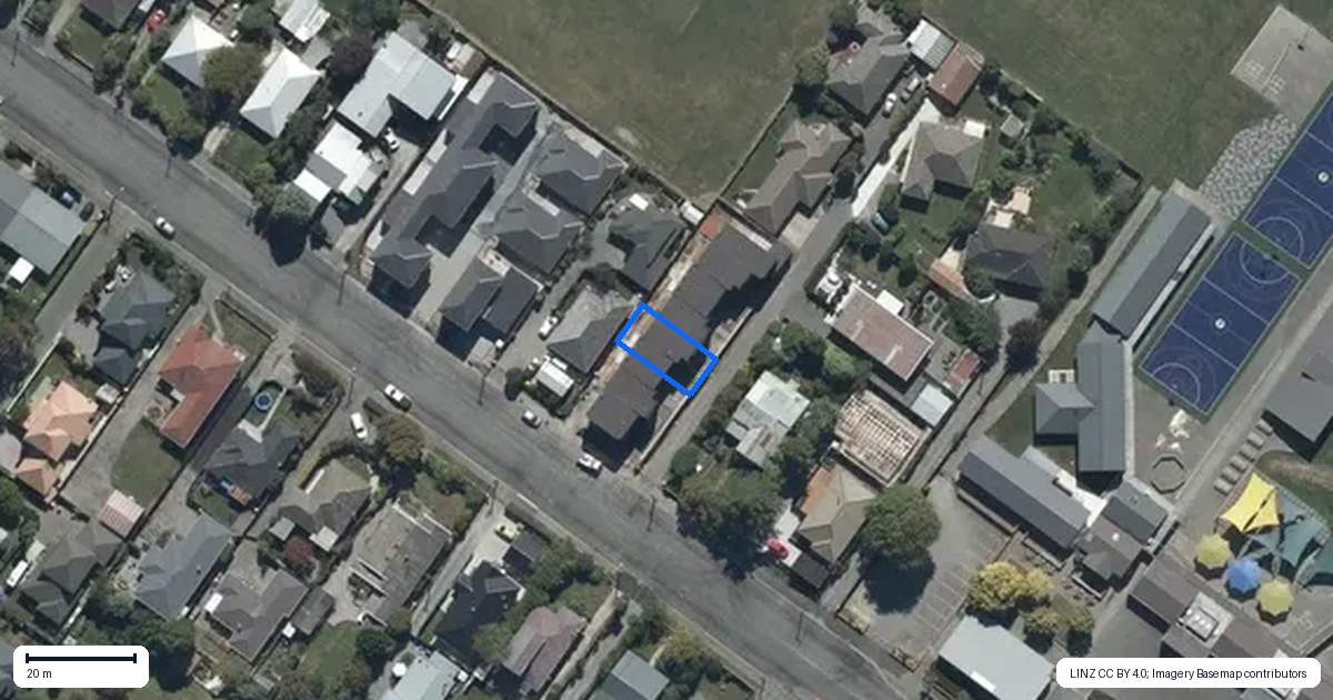 Property context map for 3/34 Vagues Road, Northcote, Christchurch
