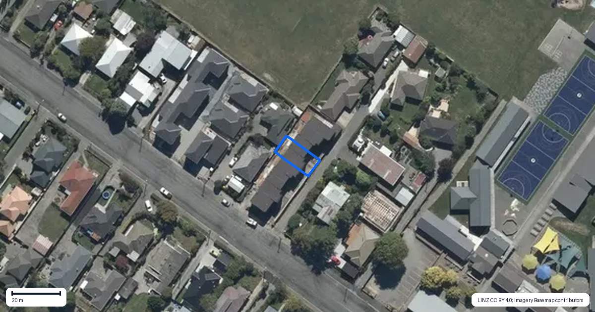 Property context map for 4/34 Vagues Road, Northcote, Christchurch