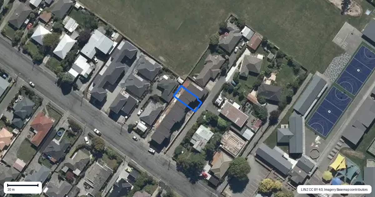 Property context map for 5/34 Vagues Road, Northcote, Christchurch