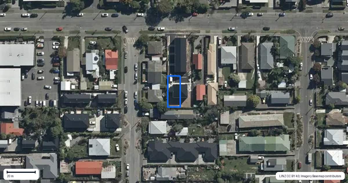 Property context map for 4/490 Cashel Street, Linwood, Christchurch