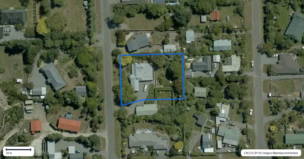 Property context map for 1/15 Terrace Road, Leithfield
