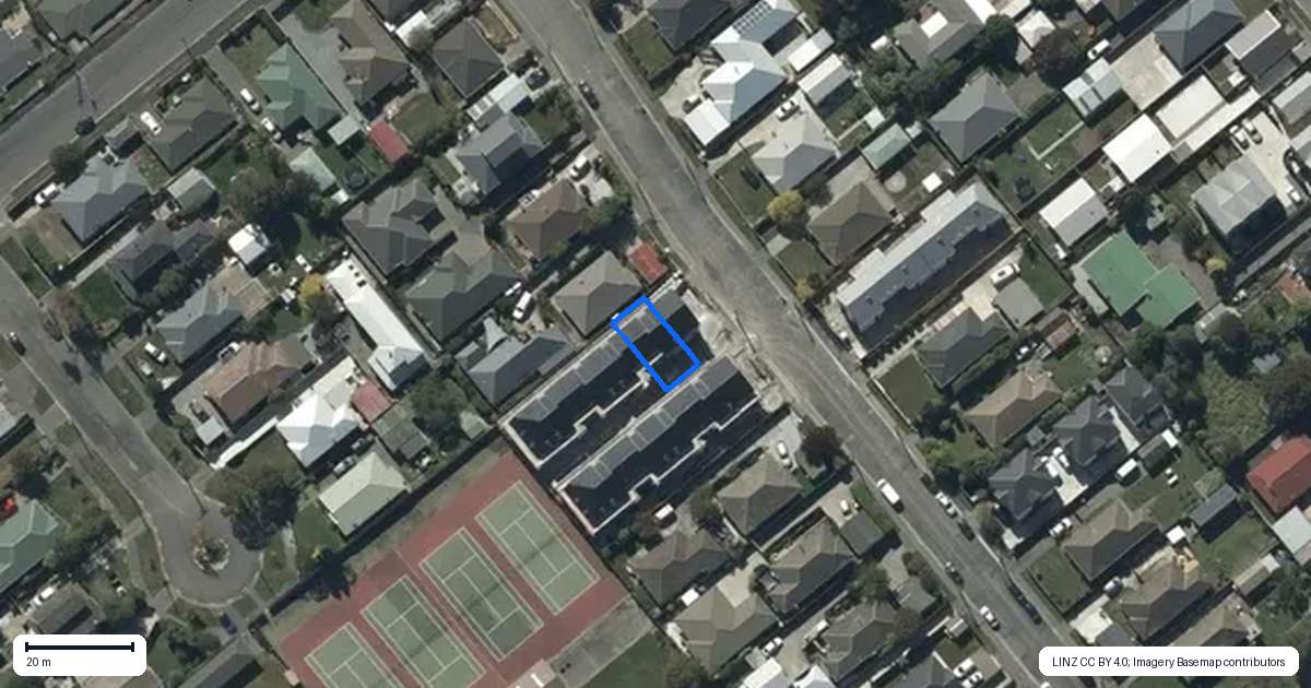 Property context map for 2/45 Sugden Street, Spreydon, Christchurch