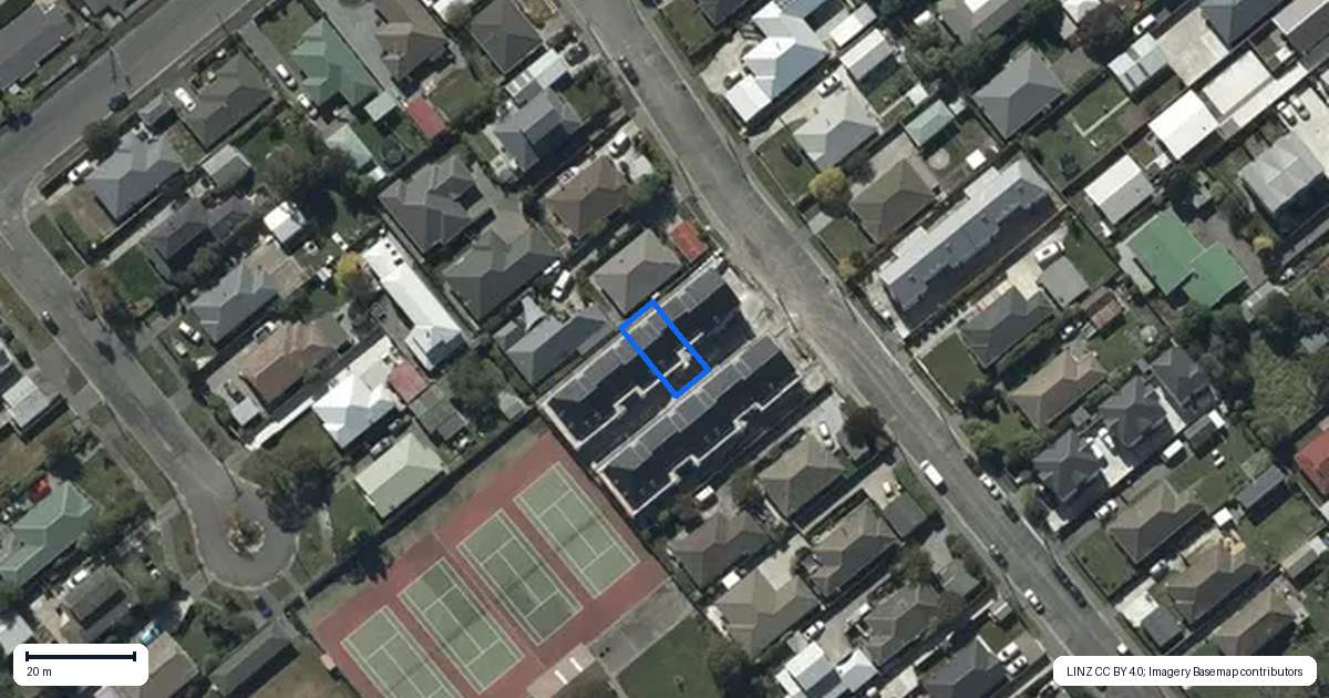Property context map for 3/45 Sugden Street, Spreydon, Christchurch