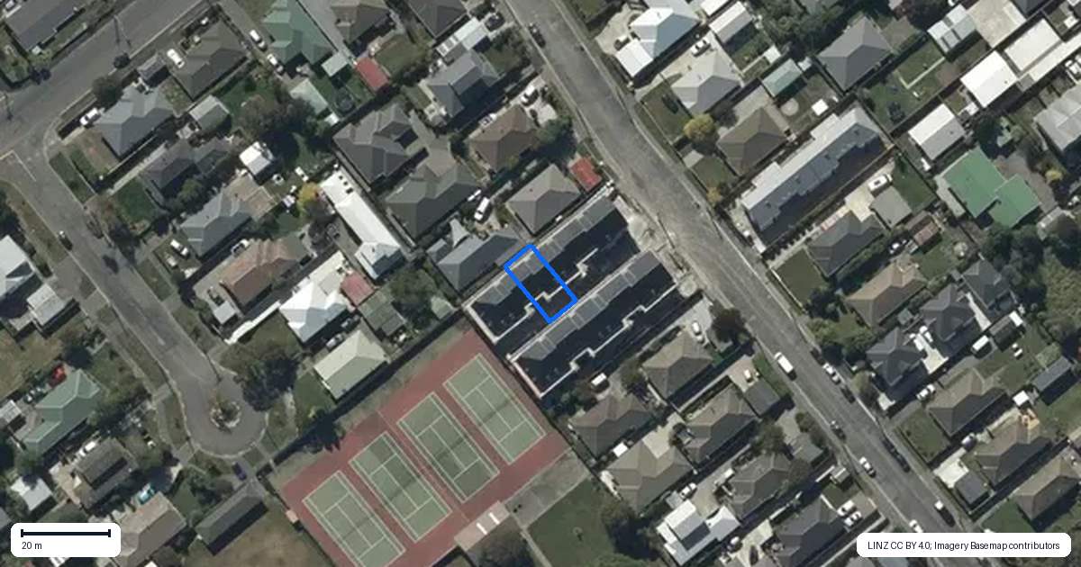 Property context map for 4/45 Sugden Street, Spreydon, Christchurch