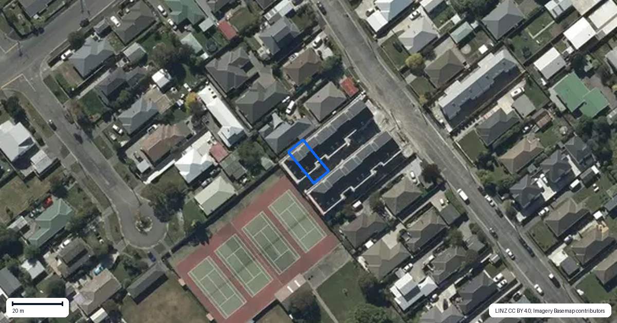 Property context map for 5/45 Sugden Street, Spreydon, Christchurch