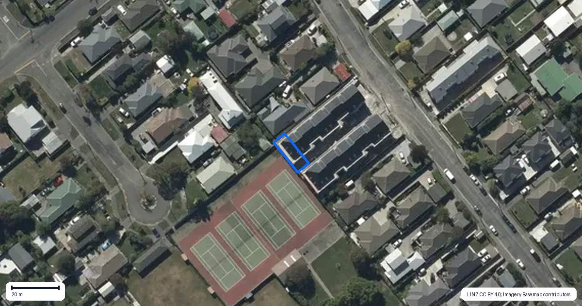 Property context map for 6/45 Sugden Street, Spreydon, Christchurch