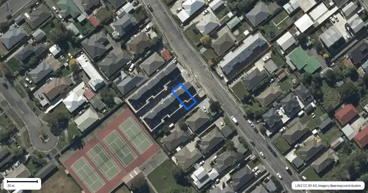 Property context map for 2/43 Sugden Street, Spreydon, Christchurch