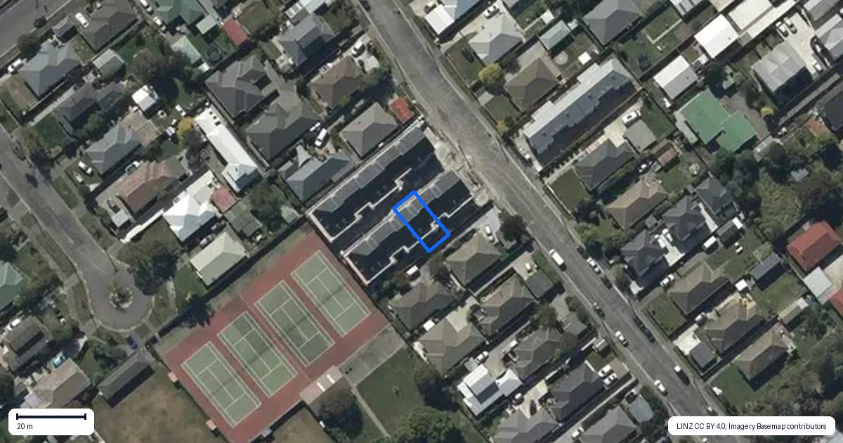 Property context map for 3/43 Sugden Street, Spreydon, Christchurch