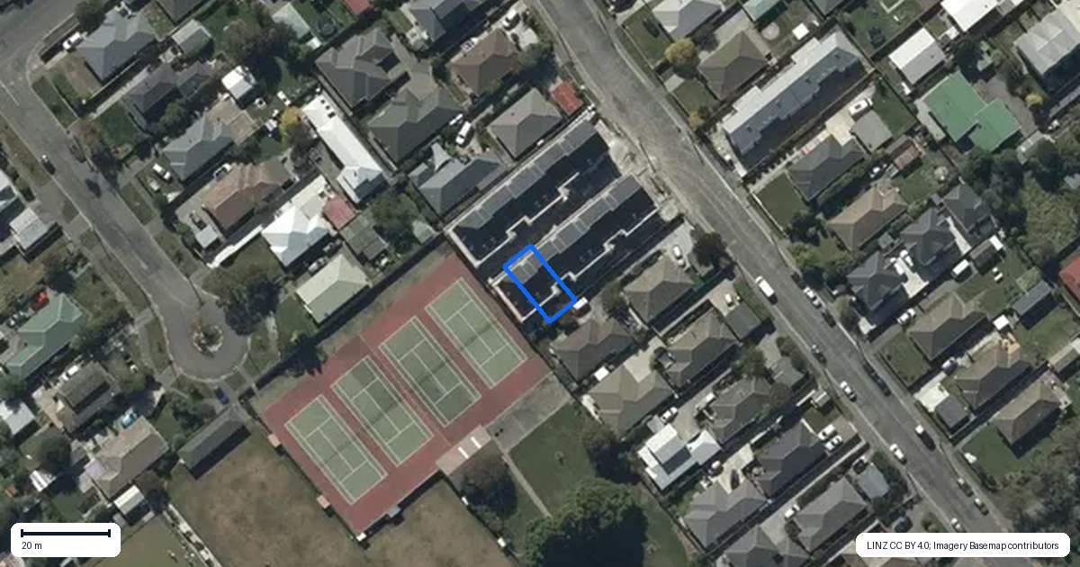 Property context map for 5/43 Sugden Street, Spreydon, Christchurch