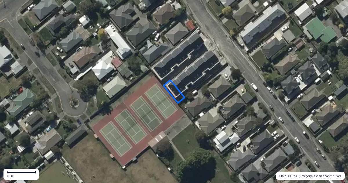 Property context map for 6/43 Sugden Street, Spreydon, Christchurch