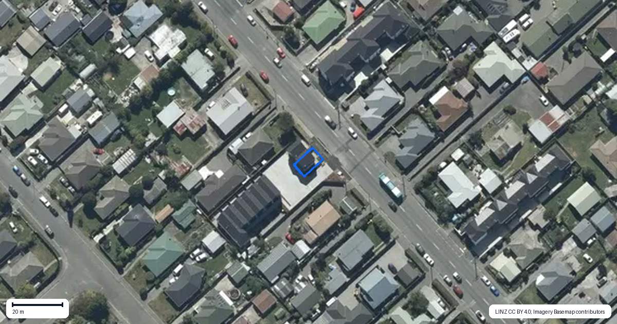 Property context map for 2/64A Amyes Road, Hornby, Christchurch