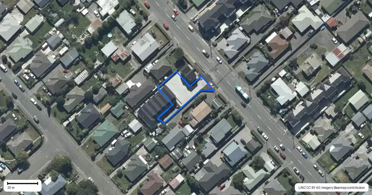 Property context map for 3/64A Amyes Road, Hornby, Christchurch