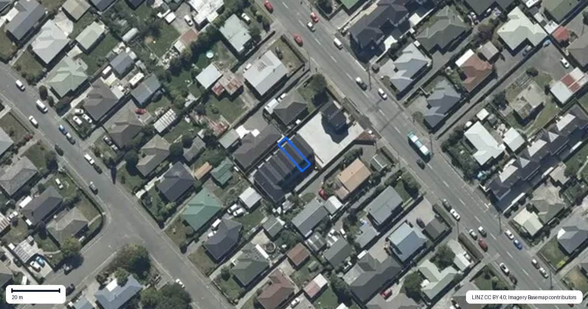 Property context map for 4/64A Amyes Road, Hornby, Christchurch