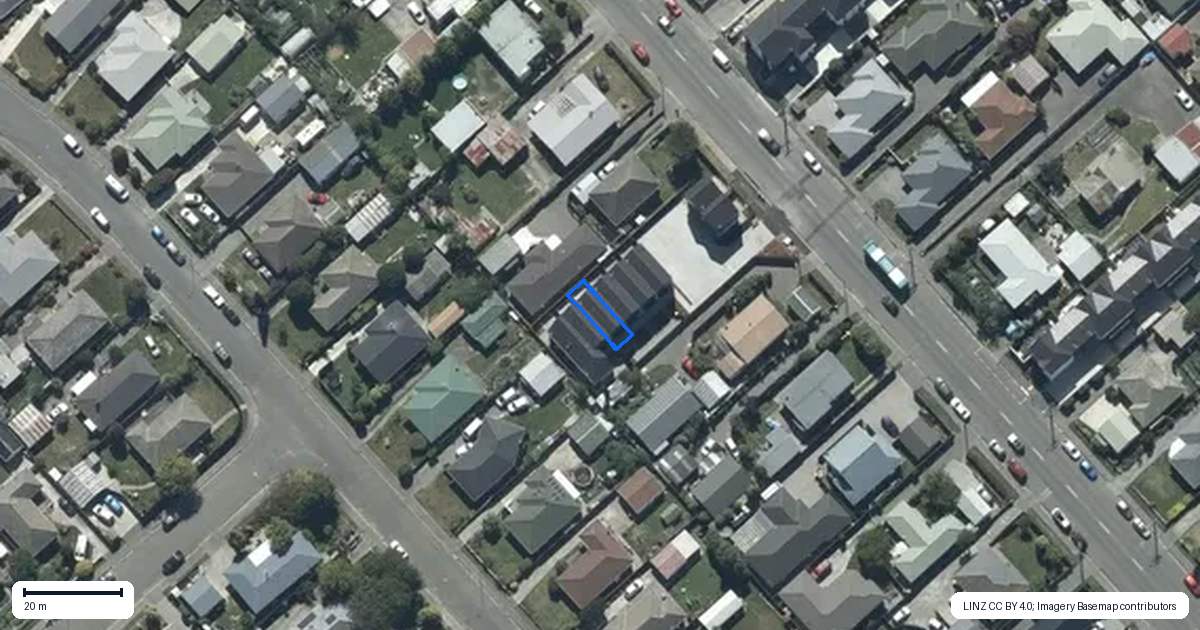 Property context map for 6/64A Amyes Road, Hornby, Christchurch