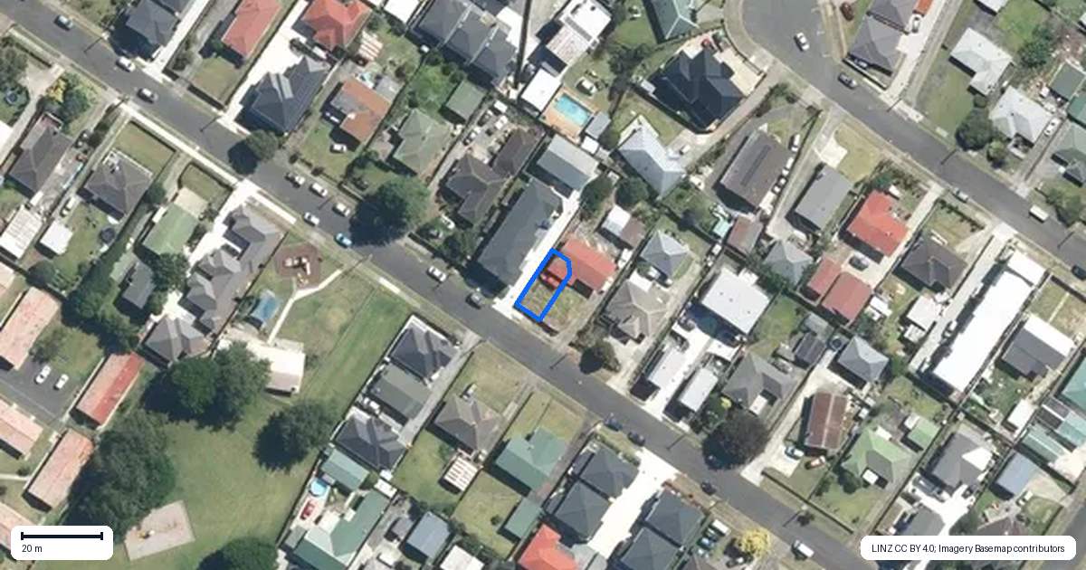 Property context map for 15B Mervan Street, Mangere East, Auckland