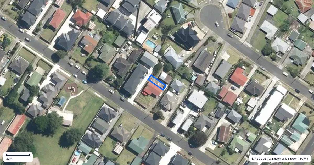 Property context map for 15C Mervan Street, Mangere East, Auckland