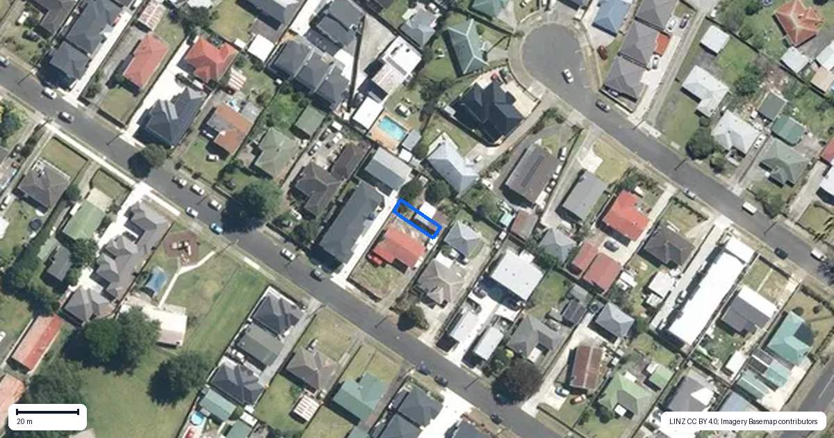 Property context map for 15D Mervan Street, Mangere East, Auckland