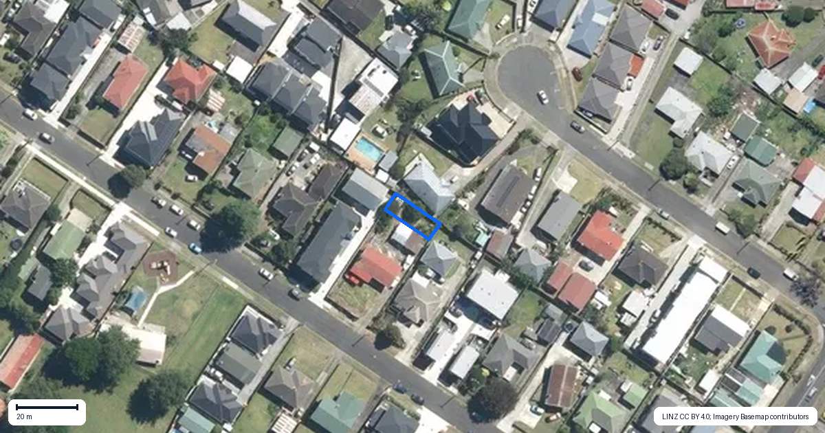 Property context map for 15F Mervan Street, Mangere East, Auckland