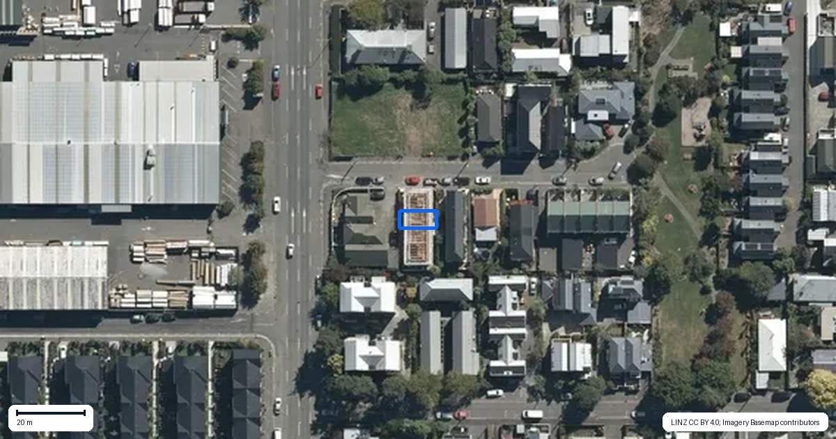 Property context map for 2/6 Moa Place, Christchurch Central, Christchurch
