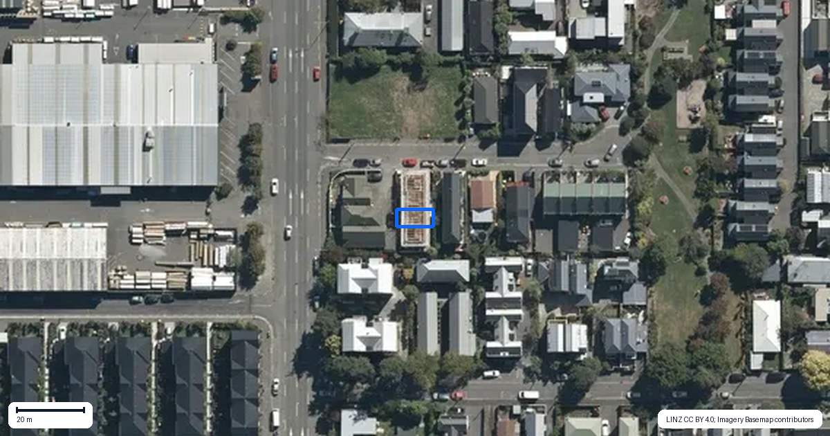Property context map for 3/6 Moa Place, Christchurch Central, Christchurch