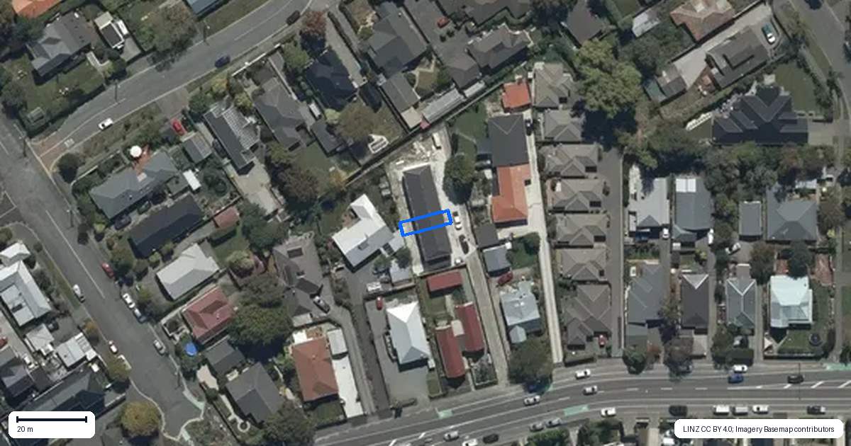 Property context map for 3/13 Warrington Street, Mairehau, Christchurch