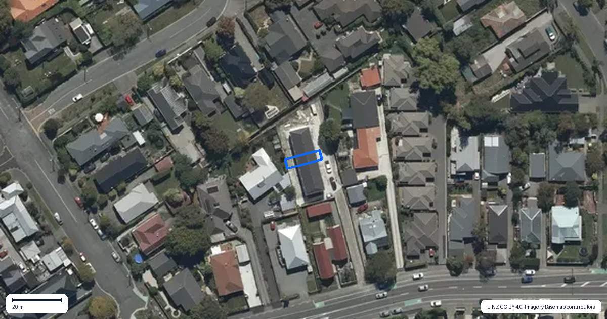 Property context map for 4/13 Warrington Street, Mairehau, Christchurch