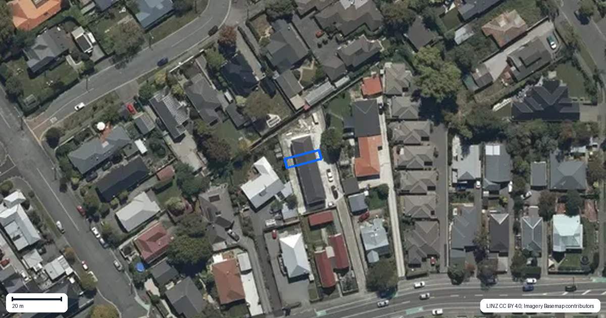 Property context map for 5/13 Warrington Street, Mairehau, Christchurch
