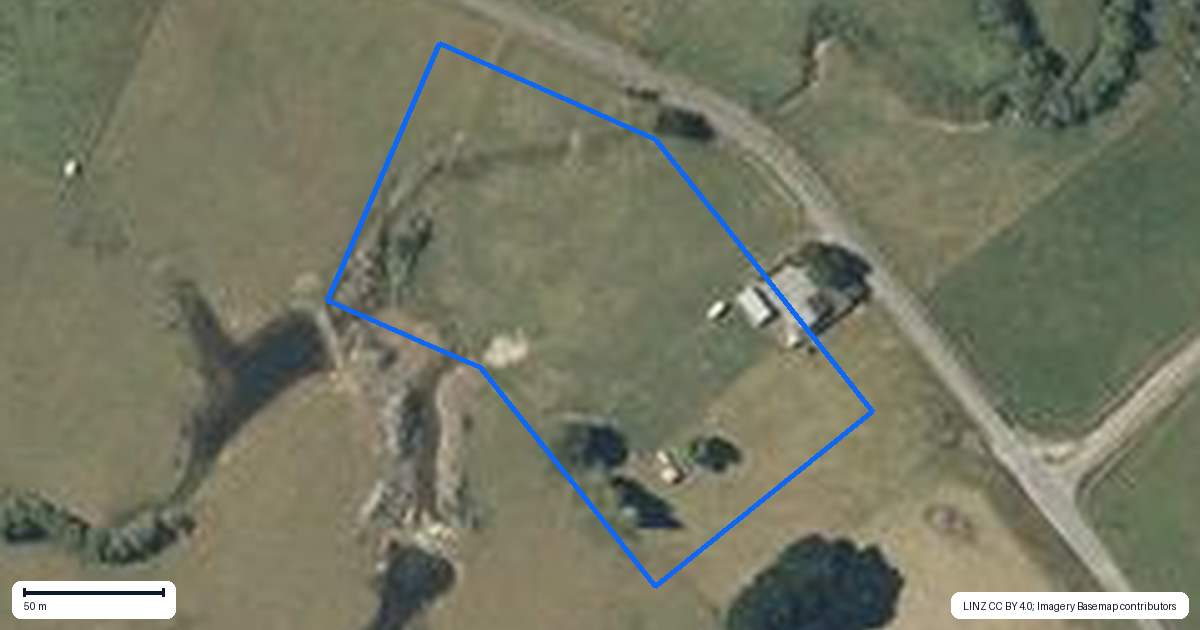 Property context map for 2219 Opaki Kaiparoro Road, Eketahuna