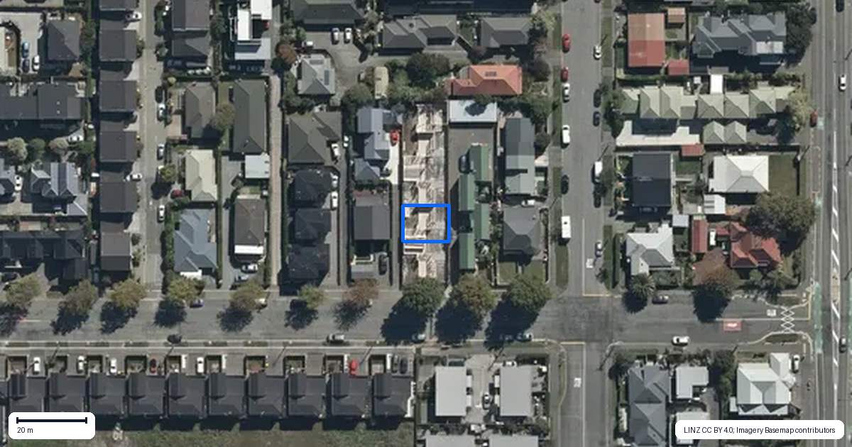 Property context map for 2/125 Canon Street, Edgeware, Christchurch