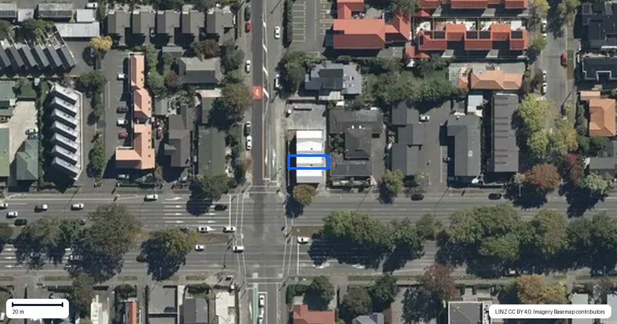 Property context map for 2/201 Bealey Avenue, Christchurch Central, Christchurch