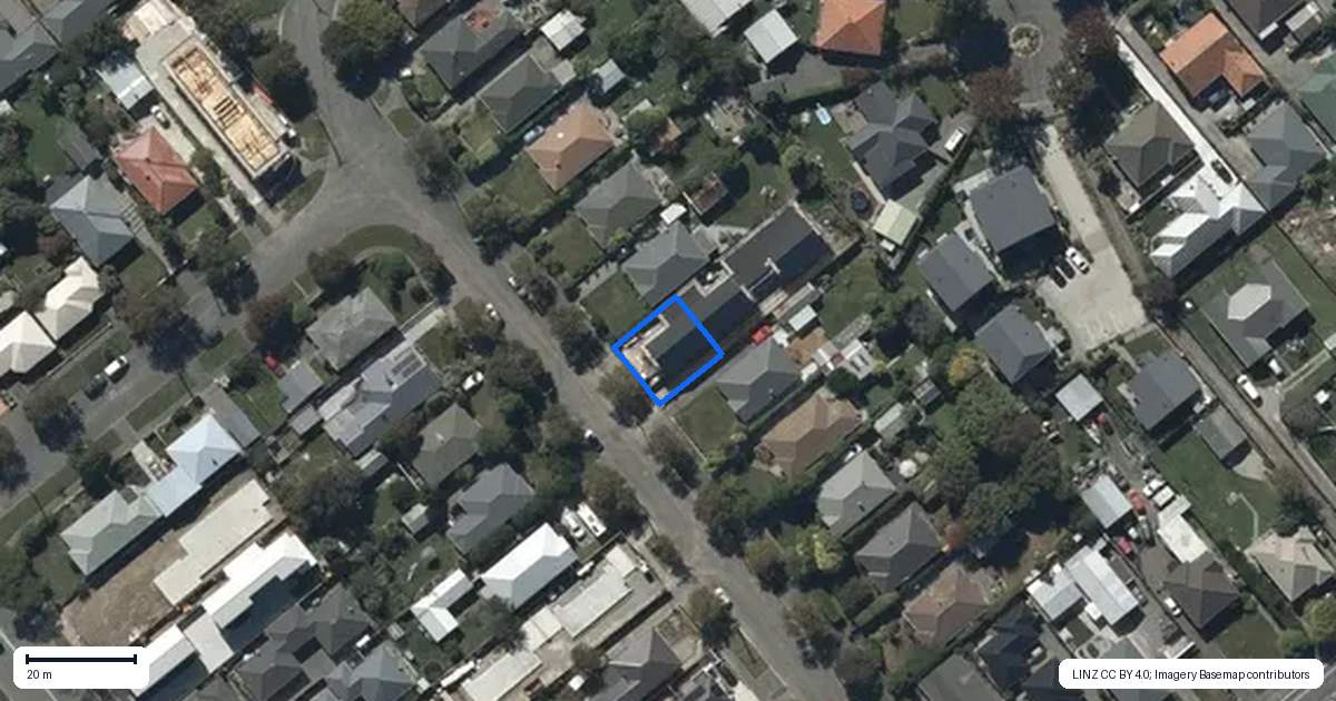 Property context map for 1/18 Meadowville Avenue, Spreydon, Christchurch