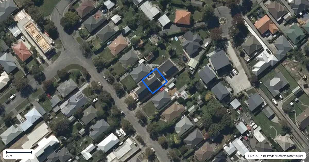 Property context map for 2/18 Meadowville Avenue, Spreydon, Christchurch