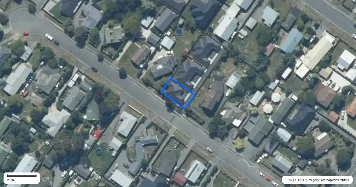 Property context map for 10A John Street, Rolleston