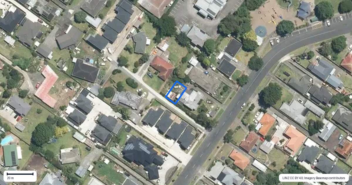 Property context map for 4/58 Allenby Road, Papatoetoe, Auckland