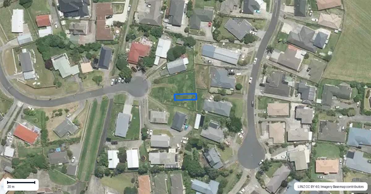 Property context map for 20 Mataura Place, Clover Park, Auckland