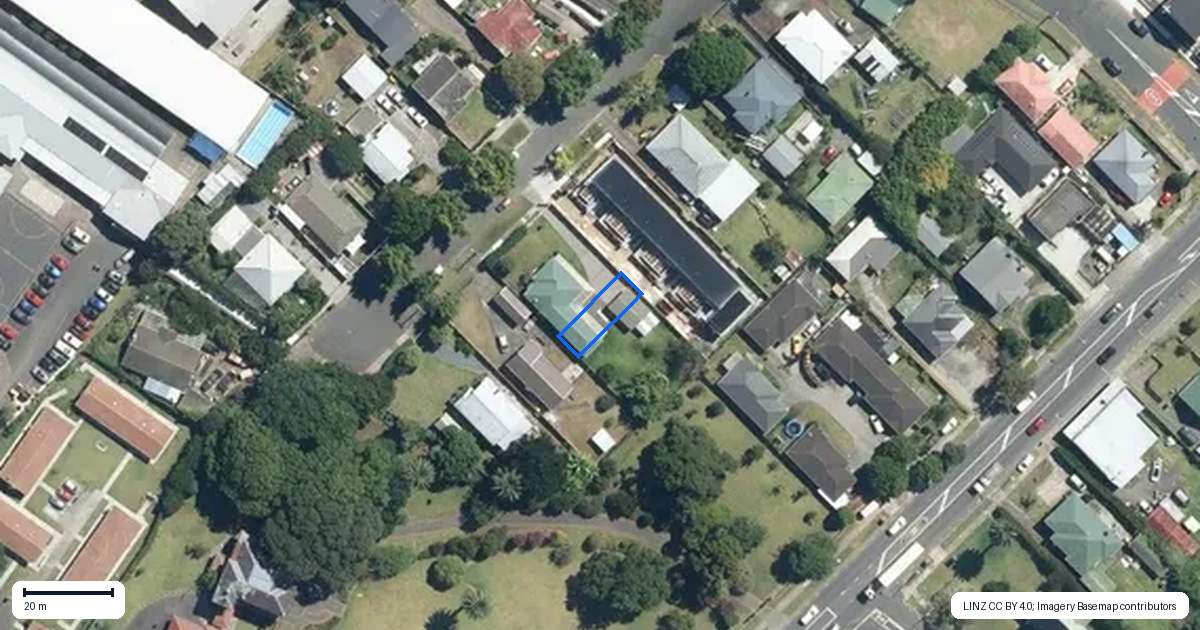 Property context map for 4/12 William Street, Mangere East, Auckland