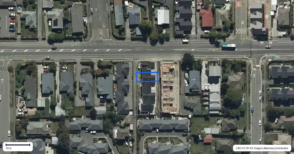 Property context map for 2/38 Shirley Road, Shirley, Christchurch